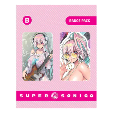 Super Sonico Sady odznaků 2-Pack Set B termékfotója