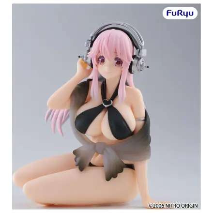 Super Sonico Noodle Stopper PVC socha Super Sonico Swimsuit Black Color Ver. 10 cm fotografii produktu