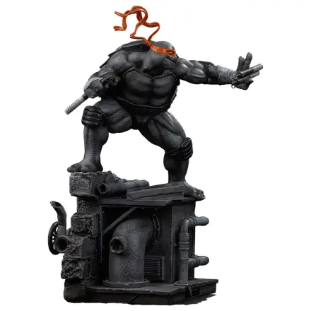 Teenage Mutant Ninja Turtles Socha Art Scale 1/10 Michelangelo Black and White Variant 26 cm fotografii produktu
