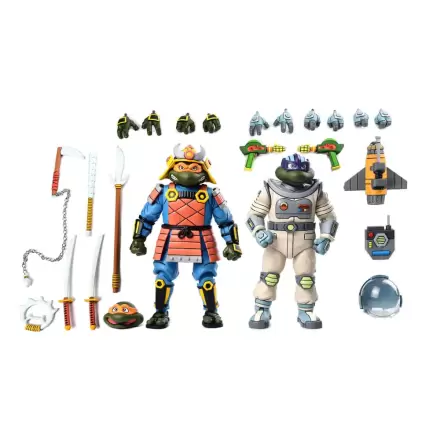 Teenage Mutant Ninja Turtles (Cartoon) akční figurka 2 Pack Space Adventure & Samurai Turtles 18 cm termékfotója