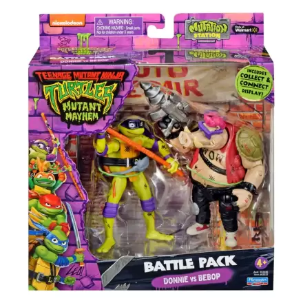 Teenage Mutant Ninja Turtles akční figurky Donatello vs. Bebop 11 cm fotografii produktu