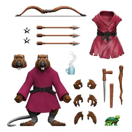 Teenage Mutant Ninja Turtles Ultimates Akční figurka Splinter (Flocked) 18 cm termékfotója