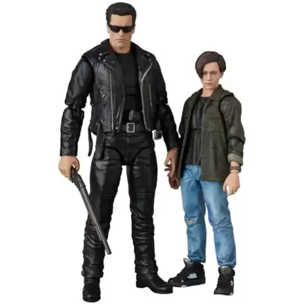 Terminator 2 MAFEX Akční figurka T-800 (T2 Ver.) a John Connor 16 cm fotografii produktu