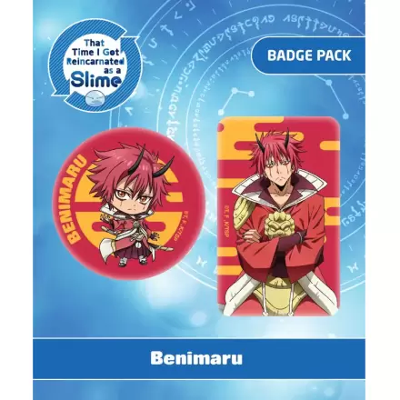 That Time I Got Reincarnated as a Slime Pin Badges 2 ks Benimaru fotografii produktu