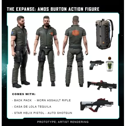 The Expanse akční figurka Amos Burton 20 cm fotografii produktu