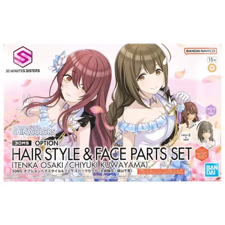 The Idolmaster 30MS Option Hair Style & Face Parts Set Model Kit fotografii produktu