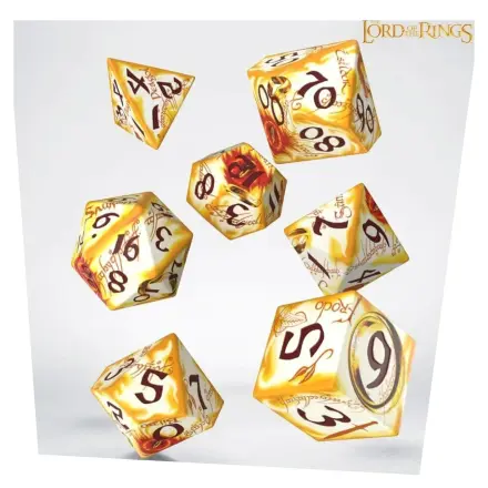 The Lord of the Rings Full Art Sada kostek 7 Ring-bearers (Whitefire Radiance) fotografii produktu