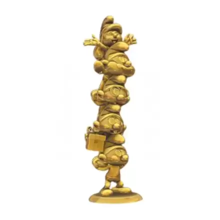 The Smurfs Resin Socha Šmoulové Sloup Gold Limited Edition 50 cm termékfotója