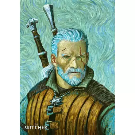 The Witcher III: Wild Hunt Game Art Chronicles Puzzle Geralt inspirované Vincentem van Goghem (1000 dílků) termékfotója