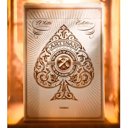 Theory Artisan bílý balíček pokerových karet fotografii produktu