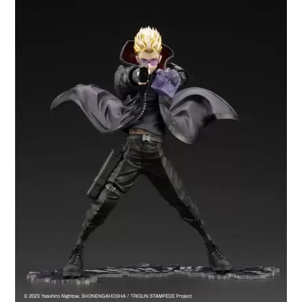 Trigun Stampede ARTFXJ Socha 1/8 Vash the Stampede The Gunman in Black Ver. 22 cm termékfotója