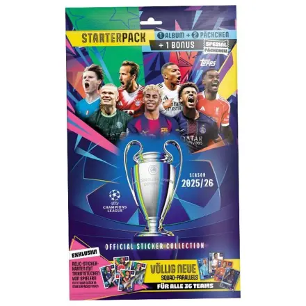 UEFA Champions League 2025/26 Sticker Collection startovní balíček samolepek fotografii produktu