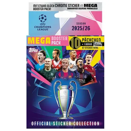 UEFA Champions League 2025/26 Sticker Collection Mega Eco Balení fotografii produktu