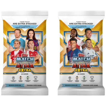 UEFA Champions League Match Attax Extra Trading Cards 2025/26 Booster balíček fotografii produktu