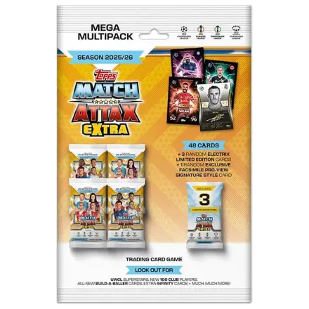 UEFA Champions League Match Attax Extra sběratelské karty 2025/26 Mega Multipack fotografii produktu