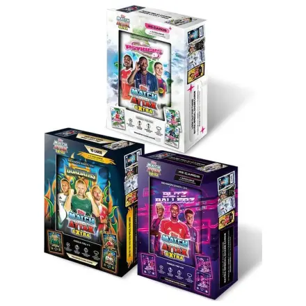 UEFA Champions League Match Attax Extra sběratelské karty 2025/26 Mega plechovka fotografii produktu