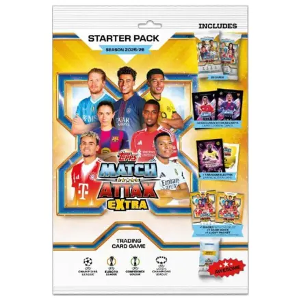 UEFA Champions League Match Attax Extra Sběratelské Karty 2025/26 Startovní Balíček německý jazyk fotografii produktu