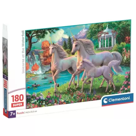 Unicorns at the Waterfall super puzzle 180 dílků fotografii produktu
