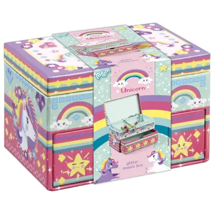 Unicorn Colorful Mosaic Šperkovnice fotografii produktu