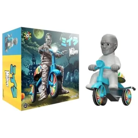 Universal Monsters Super Cycles Vozidlo The Mummy (světle šedá s modrou tříkolkou) fotografii produktu