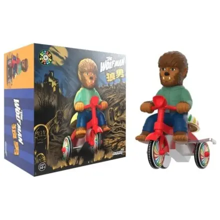 Universal Monsters Super Cycles Vozidlo The Wolf Man (Hnědá s červenou tříkolkou) fotografii produktu