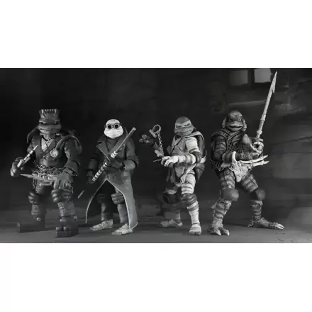 Universal Monsters x Teenage Mutant Ninja Turtles Akční figurky 4-Pack Želvy Černobílé 18 cm termékfotója