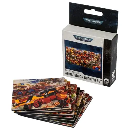 Sada podtácků Warhammer 40,000 Blood Angels Armageddon 15 cm fotografii produktu