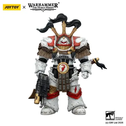Warhammer 40,000 Akční figurka White Scars Legion Praetor v Cataphractii Terminator Armour s Cyber Hawk Chogorian mečem a combi-meltou 14 cm fotografii produktu