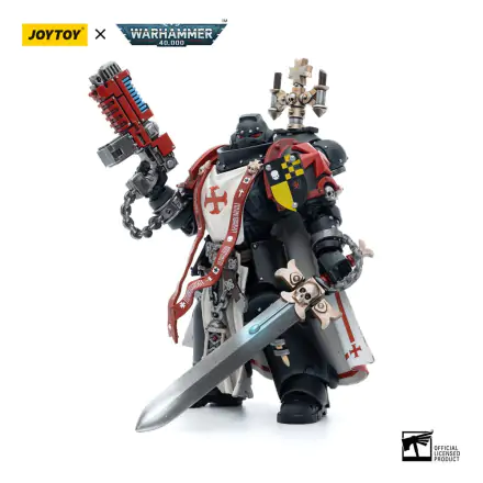 Warhammer 40k akční figurka 1/18 Black Templars Sword Brethren Brother Lombast 12 cm fotografii produktu