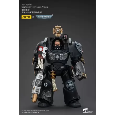 Warhammer 40k Akční figurka 1/18 Iron Hands Kapitán v Terminator Zbroji 14 cm termékfotója