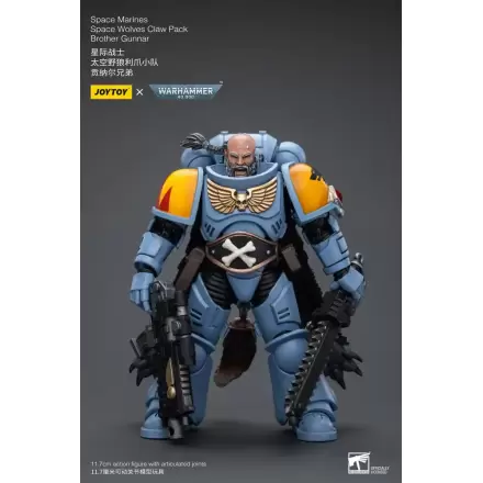 Warhammer 40k Akční figurka 1/18 Space Marines Space Wolves Claw Pack Brother Gunnar 12 cm termékfotója