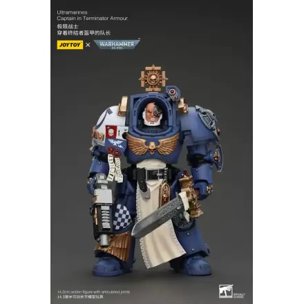 Warhammer 40k akční figurka 1/18 Ultramarines kapitán v terminátorské zbroji 14 cm termékfotója