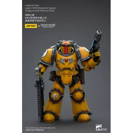 Warhammer The Horus Heresy akční figurka 1/18 Imperial Fists Legion MkIII Despoiler Squad Sergeant s plazmovou pistolí 12 cm termékfotója