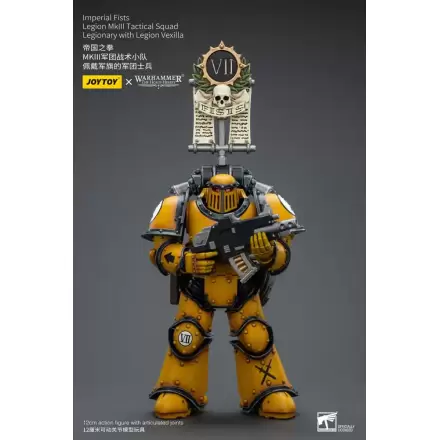 Warhammer The Horus Heresy akční figurka 1/18 Imperial Fists Legion MkIII Tactical Squad Legionář s Legion Vexilla 12 cm termékfotója