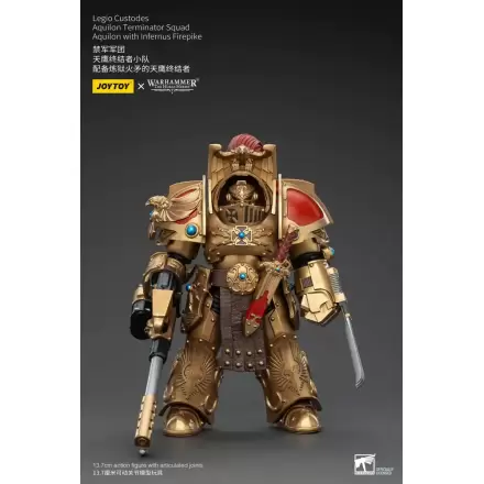 Warhammer The Horus Heresy akční figurka 1/18 Legio Custodes Aquilon Terminator Squad Aquilon s Infernus Firepike 14 cm termékfotója