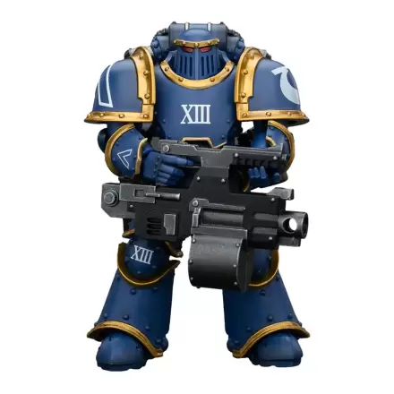 Warhammer The Horus Heresy Akční figurka 1/18 Ultramarines Legie MKIII Taktický podpůrný oddíl Legionář s těžkým Bolterem 12 cm termékfotója