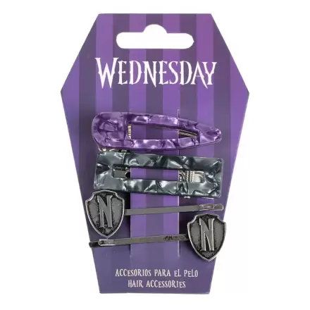 Wednesday Vlasové doplňky 4-Pack Fialová a Černá fotografii produktu
