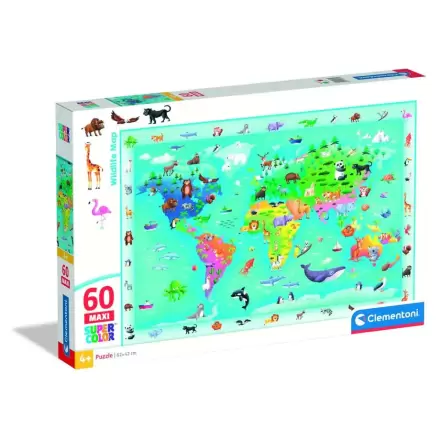 Wildlife Map maxi puzzle 60 dílků termékfotója