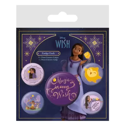 Sada odznaků na připínání Wish 5 kusů Magic In Every Wish termékfotója