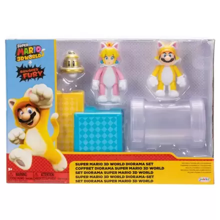 World of Nintendo Super Mario Diorama Hrací set 3D World 6 cm fotografii produktu