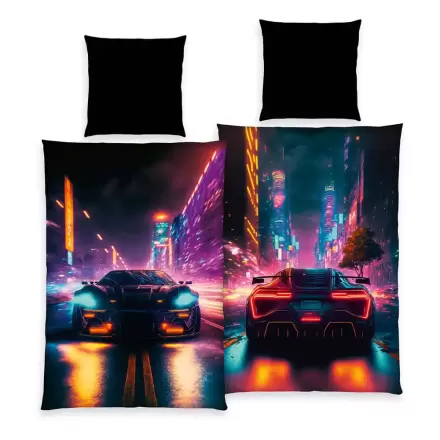 Young Collection ložní povlečení Neon Cars 135 x 200 cm fotografii produktu
