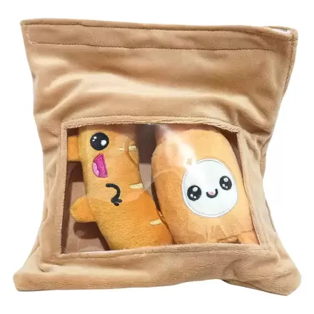Yummis Together plyšové figurky 2 balení Klobása & Hořčice v tašce na jídlo s sebou 21 cm fotografii produktu