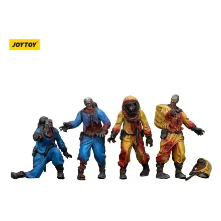 Zombie Dark Source Akční figurky 4-Pack Biochemical Lab Team 8 cm fotografii produktu